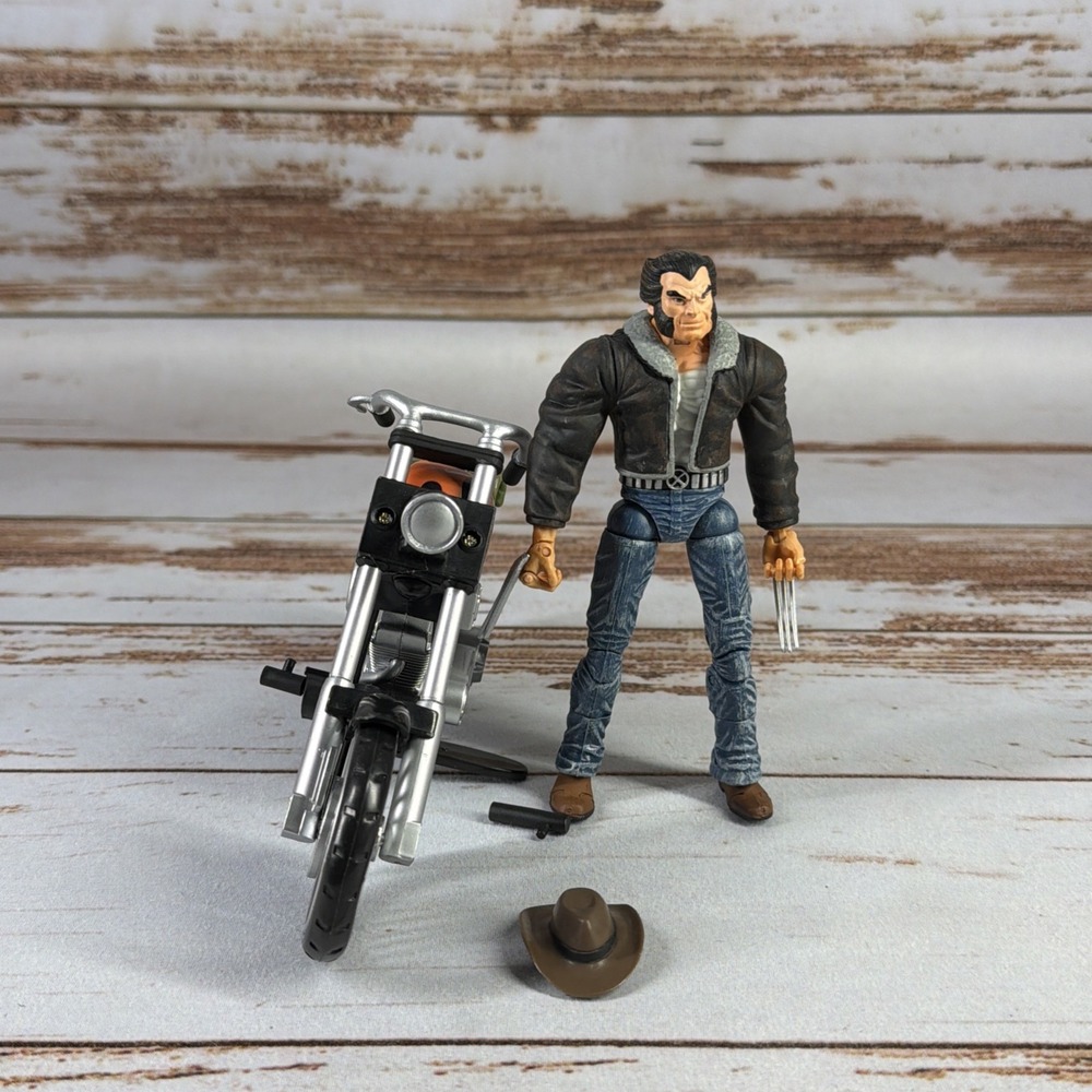 2005 Toy Biz Marvel Legends LOGAN with Hat Legendary Rider Figure Broken Peg